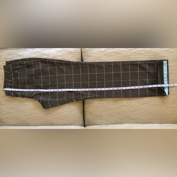 Nike Dri-Fit Performance Golf Pants Moss|Turquois Plaid Woman’s Size 8 NWOT - Picture 5 of 5